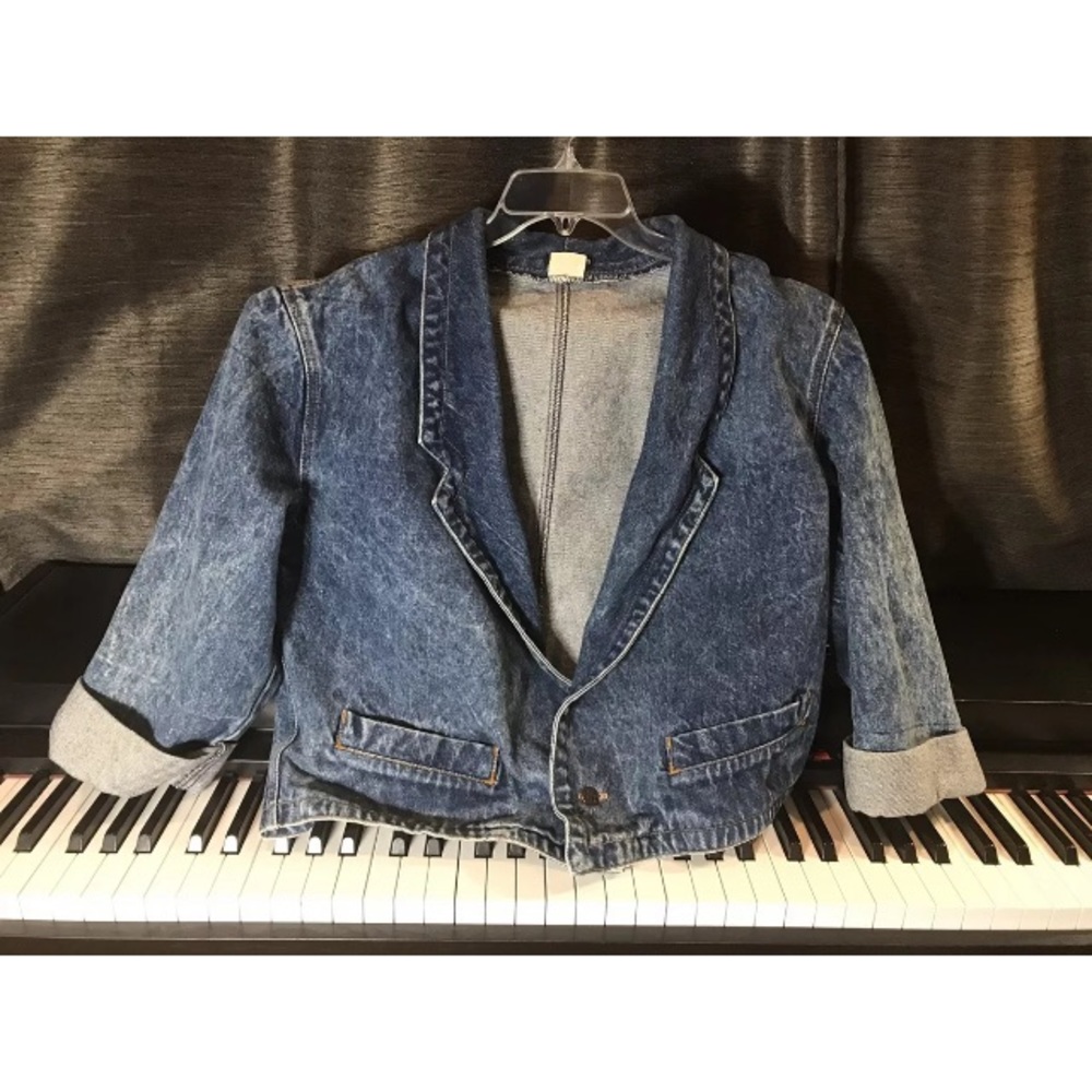 Vintage Rag City Blues Rocker Jean Jacket 1980’s